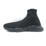 Balenciaga Speed Sneakers Black Stretch Knit Size 44
