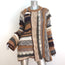 Stella McCartney Patchwork Boucle Sweater Brown/Multi Wool-Blend Size 40
