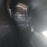 Roger Vivier Crystal Buckle Sock Boots Navy Satin & Black Neoprene Size 39