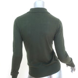 L'Agence Sterling Collared Sweater Forest Green Wool-Blend Size Small