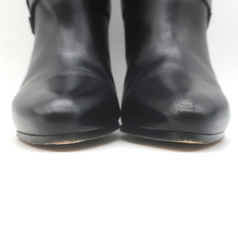 Isabel Marant Deane Western Ankle Boots Black Leather Size 39