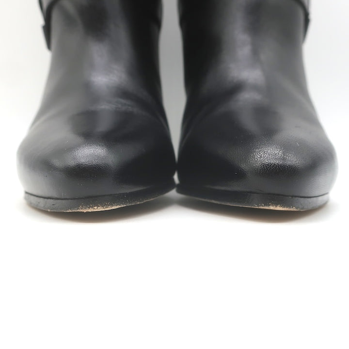 Isabel Marant Deane Western Ankle Boots Black Leather Size 39
