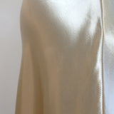 The Row Medela Satin Midi Skirt Ivory Size Extra Small