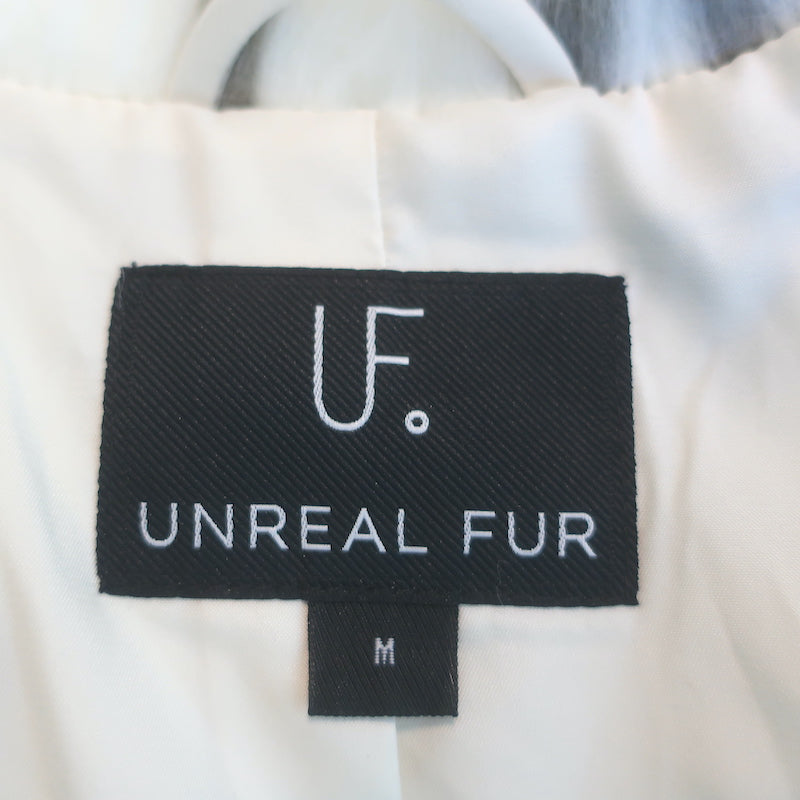 Unreal Fur Wild Dream Faux Fur Jacket Cream/Beige Leopard Print Size Medium