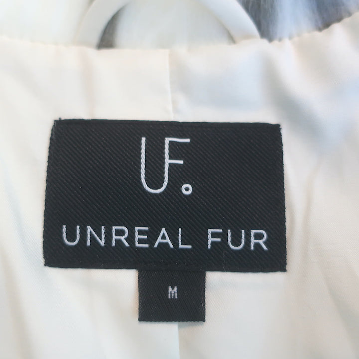 Unreal Fur Wild Dream Faux Fur Jacket Cream/Beige Leopard Print Size Medium