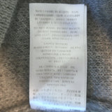 Stella McCartney Leopard Print Oversize Cardigan Light Gray Brushed Knit Size 38