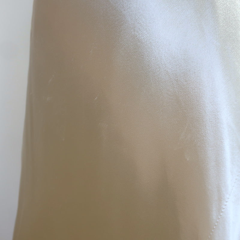 The Row Medela Satin Midi Skirt Ivory Size Extra Small