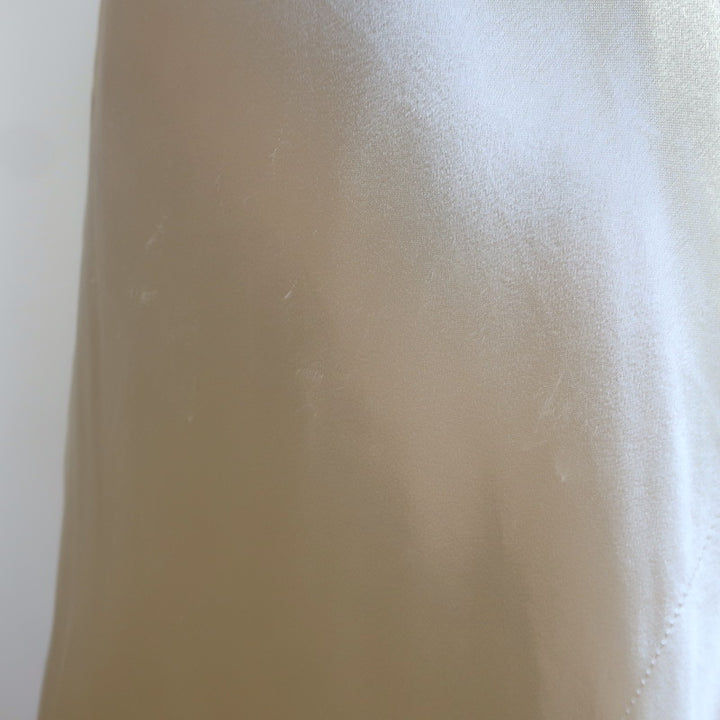 The Row Medela Satin Midi Skirt Ivory Size Extra Small