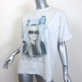 Balenciaga Nicole Boxy T-Shirt Off-White Crinkled Cotton Size Small NEW