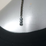 Peserico Beaded Fringe Necklace Silver/Gunmetal