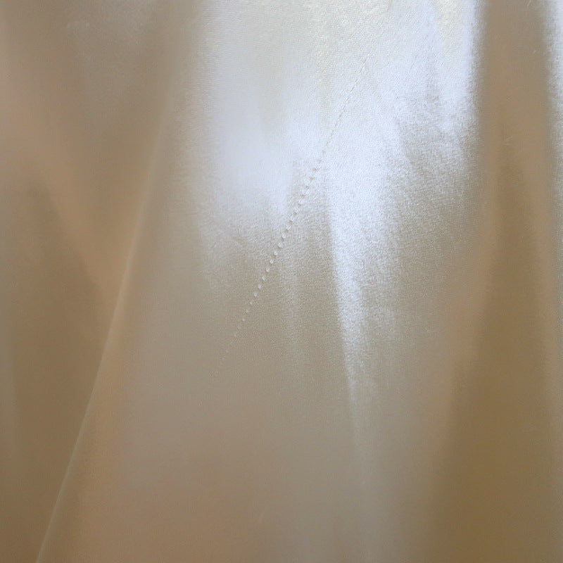 The Row Medela Satin Midi Skirt Ivory Size Extra Small