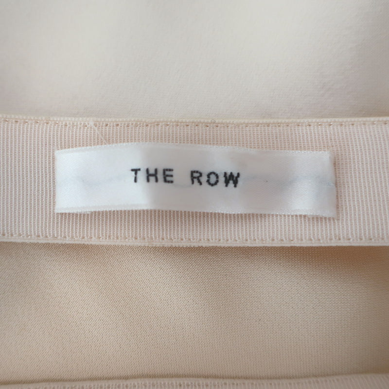 The Row Medela Satin Midi Skirt Ivory Size Extra Small