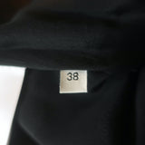 Gucci Long Sleeve Collared Mini Dress Black/Cream Velvet-Trim Cady Size 38