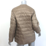 Everlane ReNew Channeled Liner Puffer Jacket Brown Size Extra Small