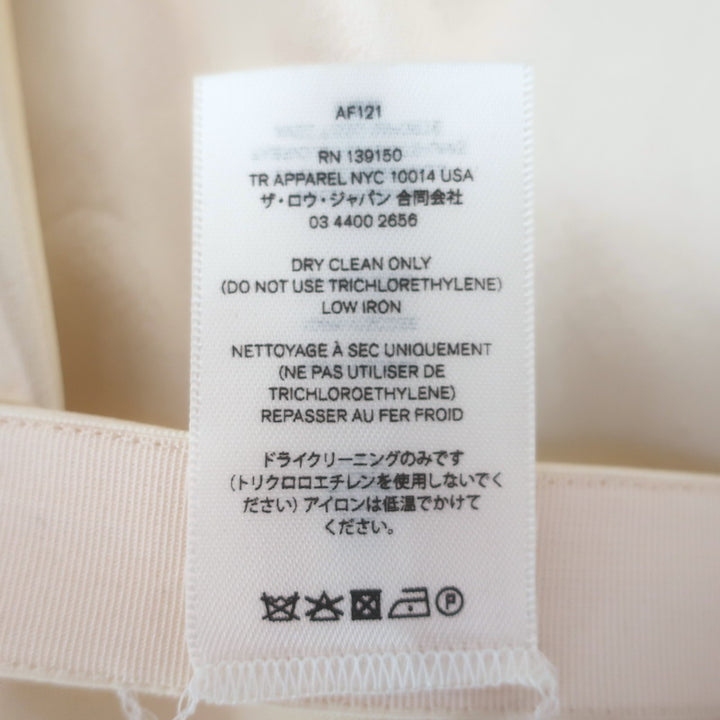 The Row Medela Satin Midi Skirt Ivory Size Extra Small