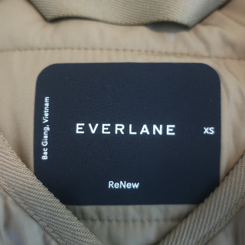 Everlane ReNew Channeled Liner Puffer Jacket Brown Size Extra Small