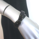 Hermes Kelly Double Tour So Black Bracelet Black Leather Size Medium