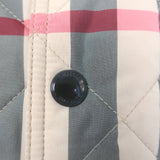 Burberry Nova Check Quilted Snap Front Jacket Sz 14Y / Women's Small