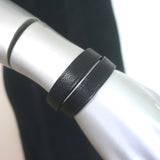 Hermes Kelly Double Tour So Black Bracelet Black Leather Size Medium