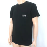 RtA La Haine Short Sleeve T-Shirt Black Cotton Size Medium