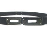 Hermes Kelly Double Tour So Black Bracelet Black Leather Size Medium