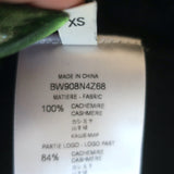 Givenchy 4G Bicolor Cashmere Crewneck Sweater Beige & Black Size Extra Small