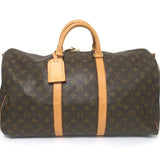 Louis Vuitton Keepall 50 Duffle Bag Brown Monogram Canvas