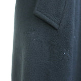 Vintage Searle Fur-Trimmed Hooded Coat Black Size 6