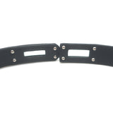 Hermes Kelly Double Tour So Black Bracelet Black Leather Size Medium