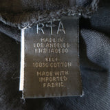 RtA La Haine Short Sleeve T-Shirt Black Cotton Size Medium
