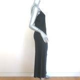 Sablyn Taylor Midi Slip Dress Black Silk Size Small
