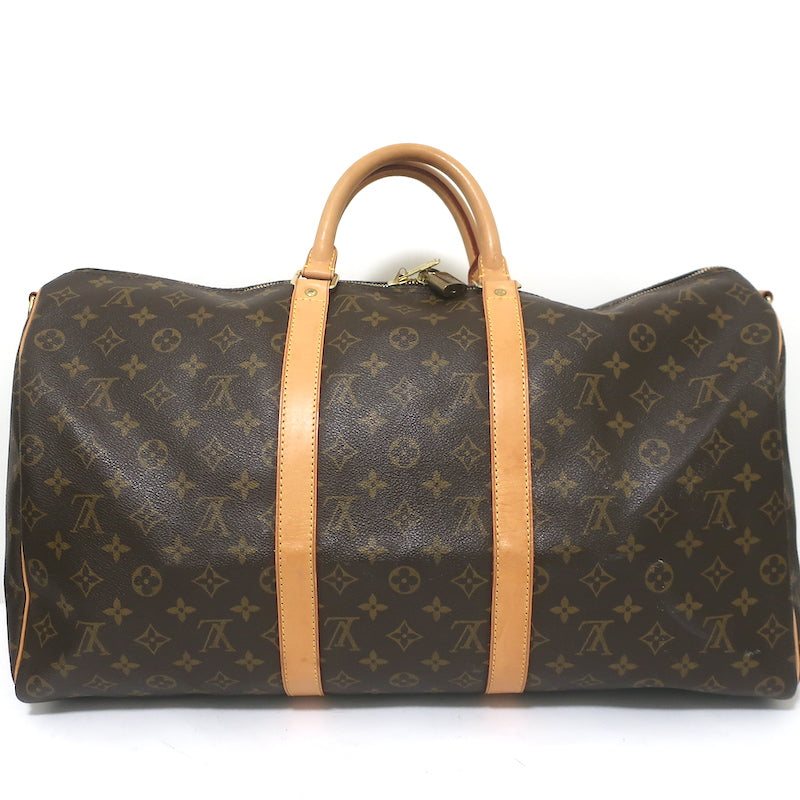 Louis Vuitton Keepall 50 Duffle Bag Brown Monogram Canvas