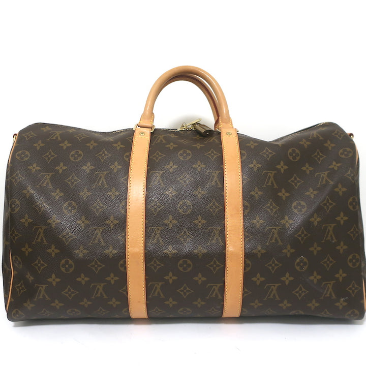 Louis Vuitton Keepall 50 Duffle Bag Brown Monogram Canvas