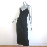 Sablyn Taylor Midi Slip Dress Black Silk Size Small