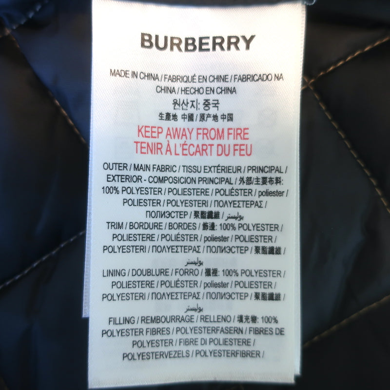 Burberry Nova Check Quilted Snap Front Jacket Sz 14Y / Women&
