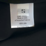 Sablyn Taylor Midi Slip Dress Black Silk Size Small