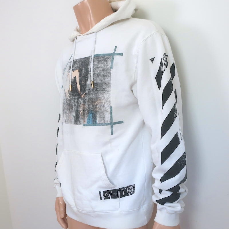 Off-White c/o Virgil Abloh Caravaggio Hoodie Sweatshirt White Size