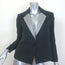 Le Superbe Stellar Crystal-Lapel Easy Tux Jacket Washed Black Size 2 NEW