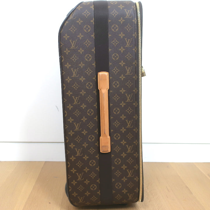 Louis Vuitton Pegase 70 Rolling Suitcase Brown Monogram Canvas