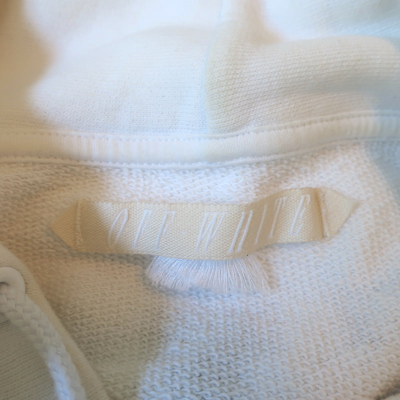 Off-White c/o Virgil Abloh Caravaggio Hoodie Sweatshirt White Size Medium