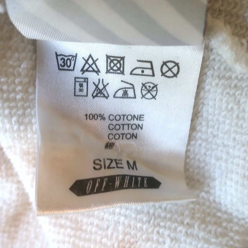 Off-White c/o Virgil Abloh Caravaggio Hoodie Sweatshirt White Size Medium