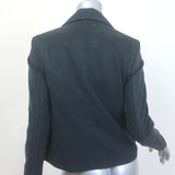 Le Superbe Stellar Crystal-Lapel Easy Tux Jacket Washed Black Size 2 NEW
