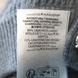 Alexander McQueen Cropped Scoop Neck Cardigan Gray Wool-Cashmere Size Medium