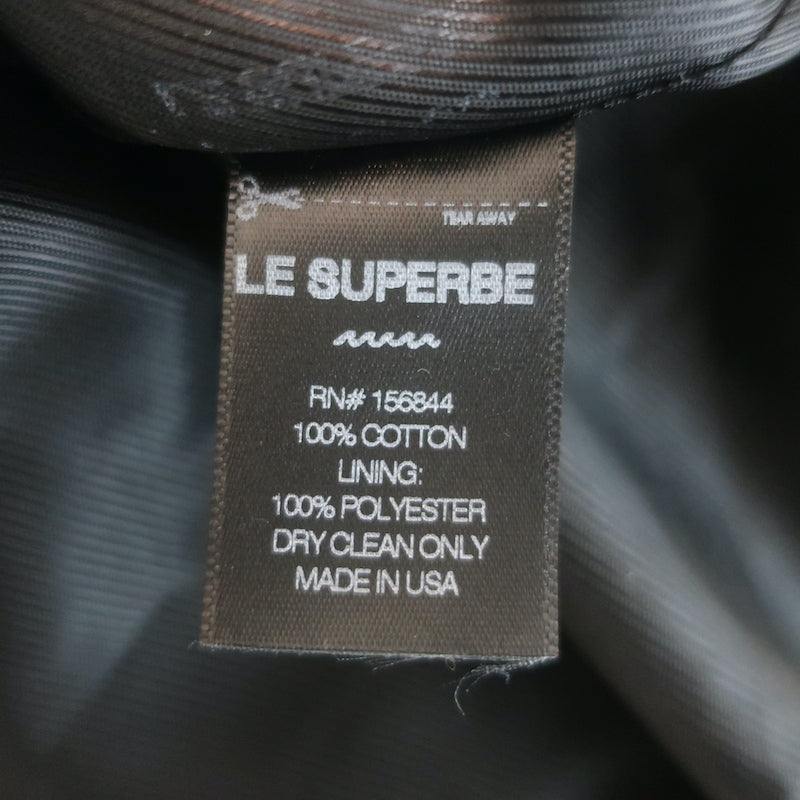 Le Superbe Stellar Crystal-Lapel Easy Tux Jacket Washed Black Size 2 NEW