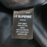 Le Superbe Stellar Crystal-Lapel Easy Tux Jacket Washed Black Size 2 NEW
