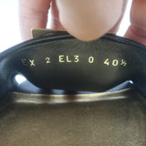 Valentino One Stud Mid-Heel Slide Sandals Black Leather Size 40.5