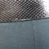 Miu Miu Snakeskin Square-Buckle Wide Belt Black Size 85 US 34