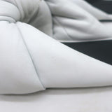Balenciaga Drapy knotted slide sandals in white leather, authentic pre-owned with characterful wear