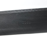 Miu Miu Snakeskin Square-Buckle Wide Belt Black Size 85 US 34