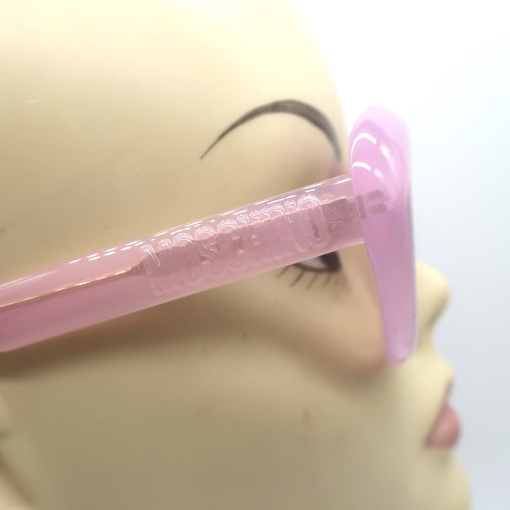Moschino Bubble Cat Eye Sunglasses Jelly Pink MOS163/S 35JU1 55mm NEW